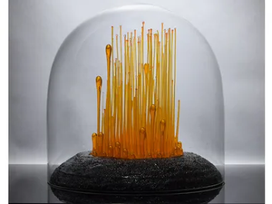 20 INVISIBLE CITY 3 ORANGE - Glass sculpture - Styling by Mosche Bianche