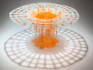 AMBER - Glass sculpture / centerpiece - Styling by Mosche Bianche
