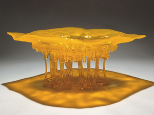 GOLDEN DROP - Glass centerpiece / sculpture - Styling by Mosche Bianche