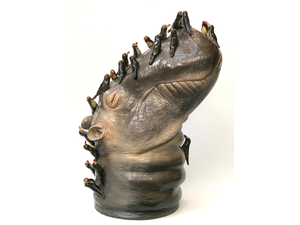 HAPPY HIPPO - Ceramic sculpture - Styling by Mosche Bianche