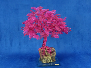 JAPANESE BLOSSOM - Aluminium and olive wood sculpture - Styling by Mosche Bianche