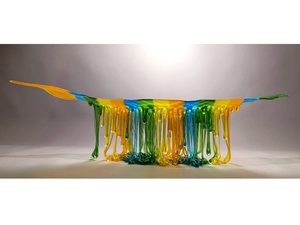 OVER THE RAINBOW - Glass sculpture / centerpiece - Styling by Mosche Bianche