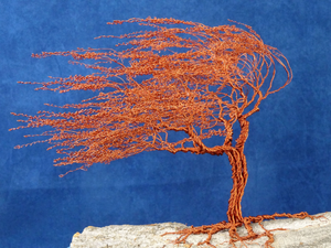 PRICKLY COPPER - Copper and chestnut bark sculpture - Styling by Mosche Bianche