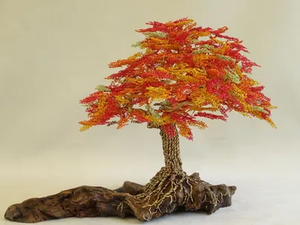 RENAISSANCE - Aluminium and olive wood sculpture - Styling by Mosche Bianche