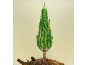 TOWARDS THE SKY - Aluminium and olive wood sculpture - Styling by Mosche Bianche