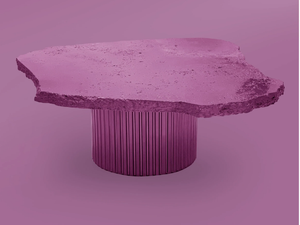 11.07 - Low travertine coffee table - Coffee table by MOVIMENTO
