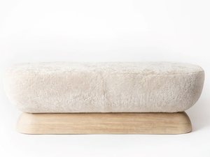U BENCH - Upholstered faux fur bench - Bench by MOVIMENTO