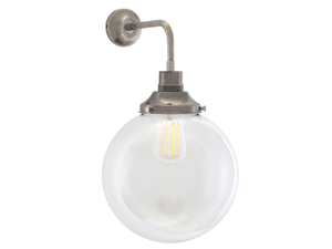 BAMAKO 250MM CLEAR GLOBE WALL LIGHT - Handmade wall lamp - Wall lamp by mullan lighting