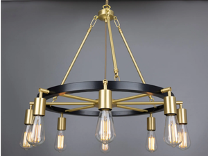 DULEEK - Brass chandelier - Ceiling lamp by mullan lighting
