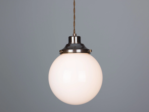 GENTRY 20CM OPAL GLOBE - Handmade pendant lamp - Ceiling lamp by mullan lighting