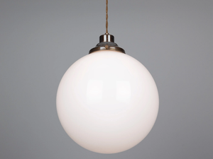 GENTRY OPAL GLASS GLOBE PENDANT LIGHT 30 - Handmade pendant lamp - Ceiling lamp by mullan lighting