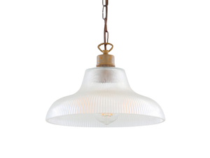 LONDON 30CM PRISMATIC RAILWAY PENDANT - Handmade blown glass pendant lamp - Ceiling lamp by mullan lighting