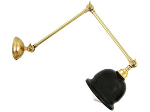 NICO POLISHED BRASS - Adjustable brass wall lamp - Wall lamp by mullan lighting