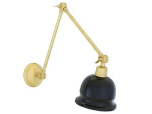 NICO SATIN BRASS - Adjustable brass wall lamp - Wall lamp by mullan lighting