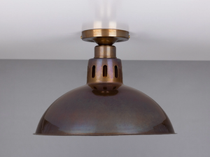 PARIS INDUSTRIAL BRASS CEILING FITTING - Handmade brass ceiling lamp - Ceiling lamp by mullan lighting