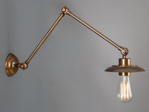 REZNOR ADJUSTABLE POSTER LIGHT - Handmade adjustable brass wall lamp - Wall lamp by mullan lighting