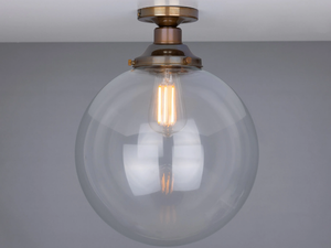 RIAD 30CM GLOBE CEILING LIGHT FITTING - LED handmade ceiling lamp - Ceiling lamp by mullan lighting