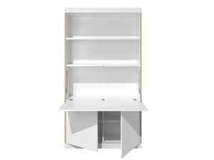 FLAI HOME-OFFICE - Open wooden bookcase with secretary desk - Desk by Müller Small Living