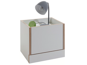 FLAI - Rectangular multi-layer wood bedside table - Side table by Müller Small Living