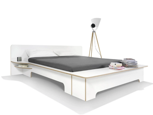 PLANE - Plywood double bed - Bed frame by Müller Small Living