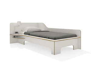 PLANE - Plywood single bed - Bed frame by Müller Small Living