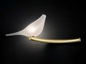 LIGHT OF LOVE 2 - Handmade blown glass wall lamp - Wall lamp by MULTIFORME
