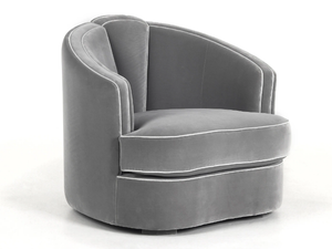 JOSEPHINE - Upholstered velvet armchair with armrests - Armchair by Munna