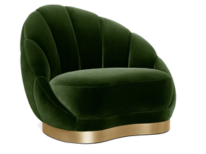 OLYMPIA - Upholstered velvet armchair - Armchair by Munna