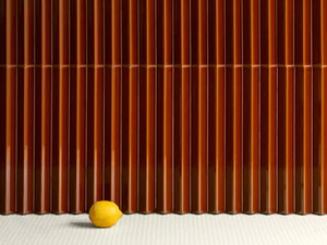 ROMBINI TRIANGLE BRUN - Indoor porcelain stoneware 3D Wall Cladding - Paneling by Mutina