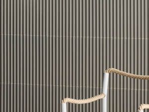 ROMBINI TRIANGLE GRIS - Indoor porcelain stoneware 3D Wall Cladding - Paneling by Mutina