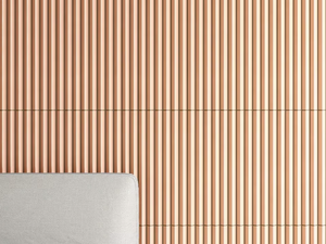 ROMBINI TRIANGLE ROSE - Indoor porcelain stoneware 3D Wall Cladding - Paneling by Mutina