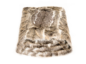 FM4 - Hand embroidered fake fur lap robe - Furniture accessories by MX HOME