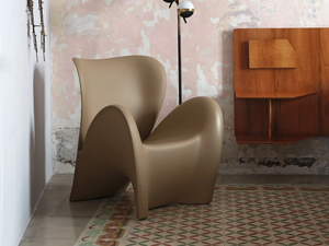 LILY - Poleasy® easy chair with armrests - Armchair by MY YOUR