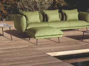 PIUMA - Square fabric garden pouf - Pouf by MY YOUR