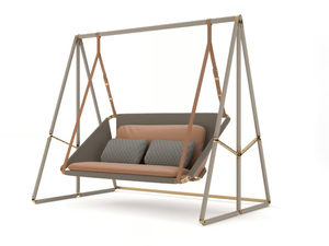 ALLURE - 2 Seater stainless steel garden swing seat - Seat by Myface