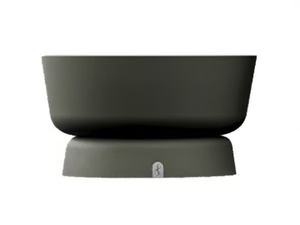 EDEN A - Low round resin garden vase - Styling by Myface