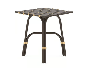 GUBUK - Square powder coated aluminium garden side table - Side table by Myface