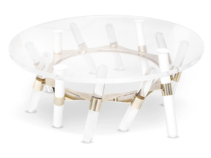 HOUDINI - Round low acrylic garden side table - Side table by Myface