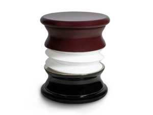 LONIAN TWIST - Low glass-fibre garden stool - Stool by Myface