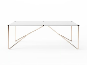 NOA - Rectangular aluminium garden table - Table by Myface