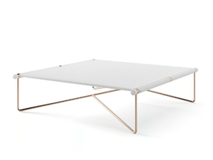 NOA - Square aluminium garden side table - Side table by Myface