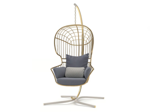 NODO - Hanging fabric garden armchair with armrests - Armchair by Myface