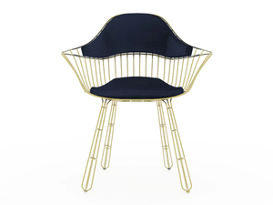 NODO - Metal garden chair with armrests - Chair by Myface