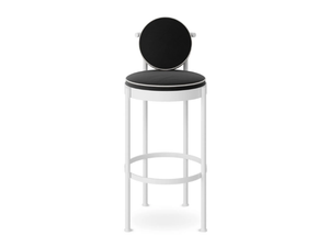 TRACE - Fabric garden stool with back - Stool by Myface