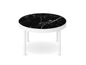 TRACE - Round marble garden side table - Side table by Myface