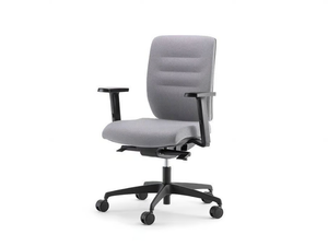 AVA 02 - Swivel fabric office chair with 5-Spoke base with armrests - Office Chair by Nahu