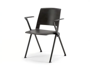 CLIO PLASTIC 02 - Stackable plastic training chair - Chair by Nahu