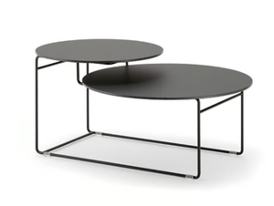 ECLIPSE - Low steel and wood coffee table - Coffee table by Nahu