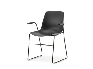 JAVA PLASTIC 01 P - Sled base training chair with armrests - Chair by Nahu