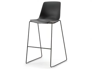 JAVA PLASTIC STOOL - Sled base barstool - Stool by Nahu